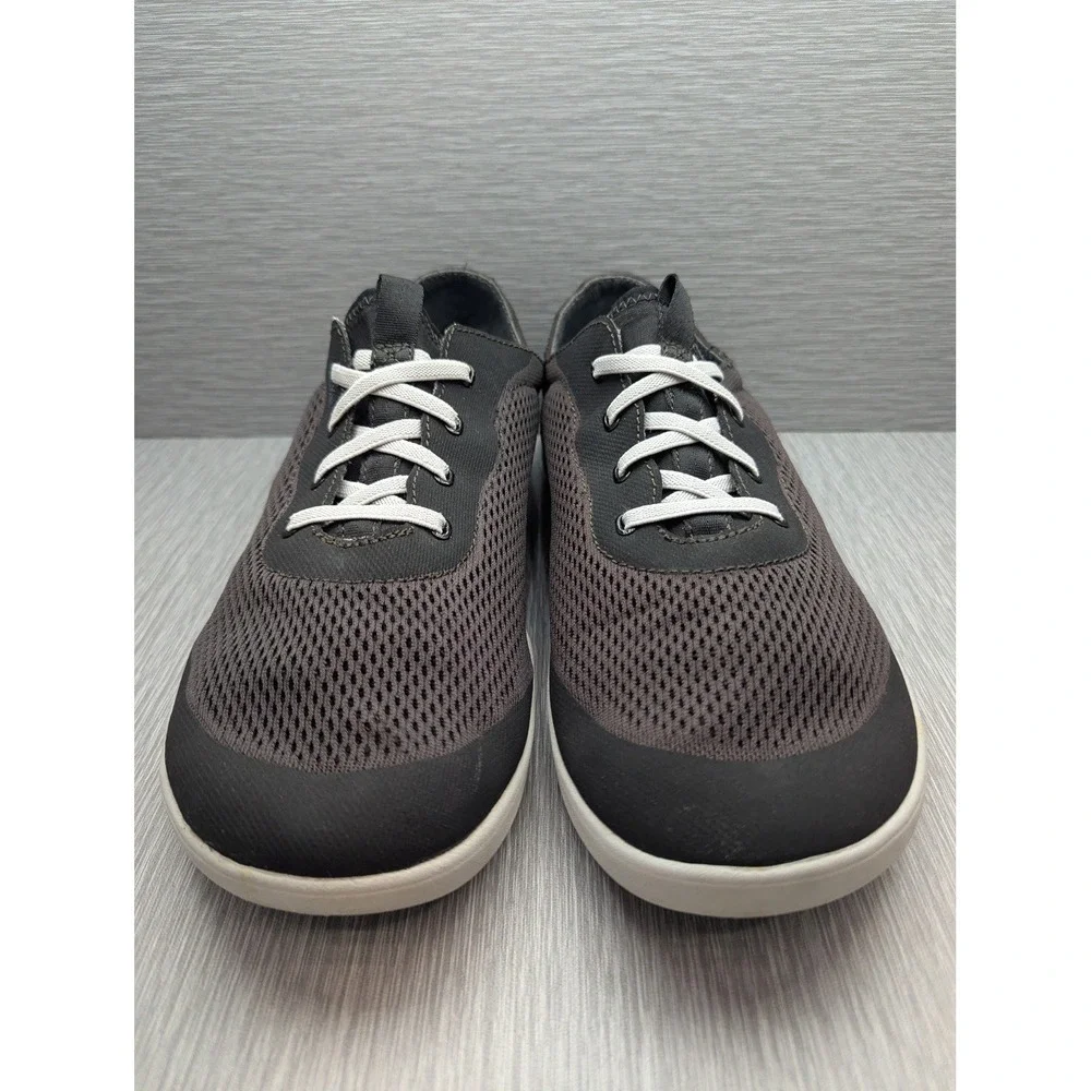 OluKai Nohea Moku Shoes Mens 11 Black Mesh No Tie Boat Water Sneakers
